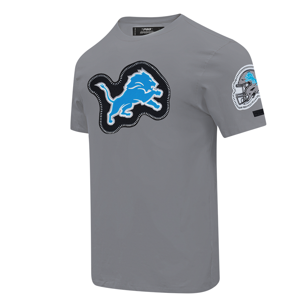 NFL DETROIT LIONS DIY PICK STITCH T-SHIRT EN JERSEY SIMPLE POUR HOMME (GRIS)