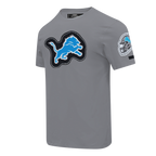 NFL DETROIT LIONS DIY PICK STITCH T-SHIRT EN JERSEY SIMPLE POUR HOMME (GRIS)