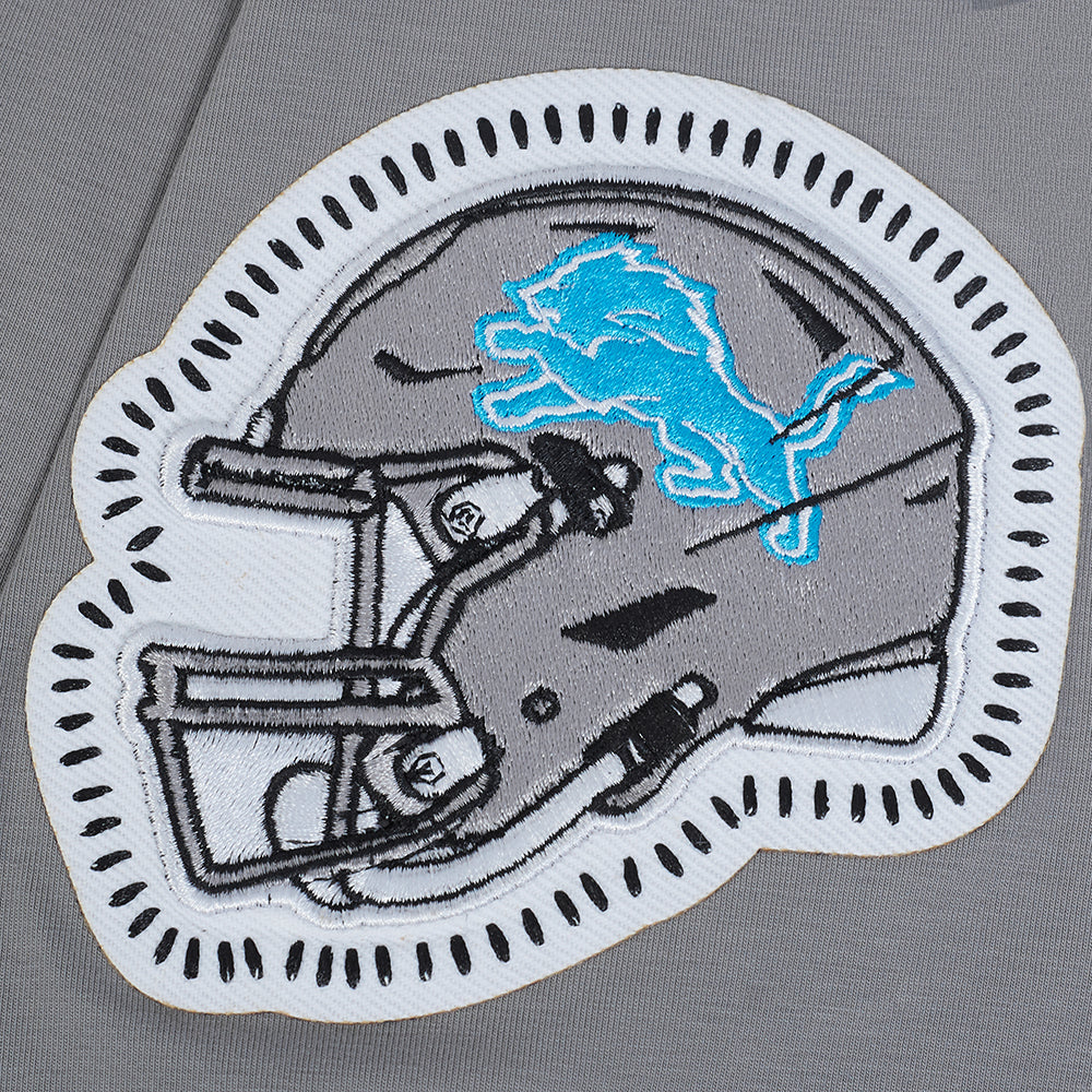 NFL DETROIT LIONS DIY PICK STITCH T-SHIRT EN JERSEY SIMPLE POUR HOMME (GRIS)