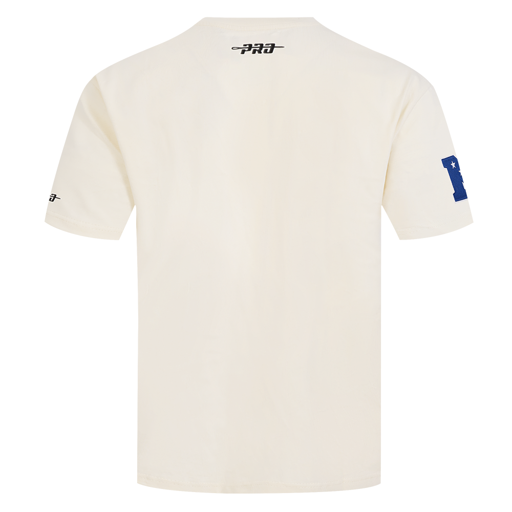 NFL DETROIT LIONS T-SHIRT CHROME EN JERSEY DE COTON À ÉPAULES TOMBANTES POUR HOMME (COQUILLE D'ŒUF)