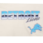 NFL DETROIT LIONS T-SHIRT CHROME EN JERSEY DE COTON À ÉPAULES TOMBANTES POUR HOMME (COQUILLE D'ŒUF)