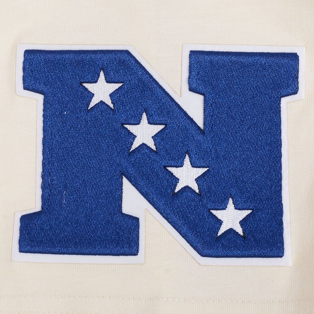 NFL DETROIT LIONS T-SHIRT CHROME EN JERSEY DE COTON À ÉPAULES TOMBANTES POUR HOMME (COQUILLE D'ŒUF)