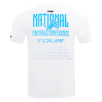 NFL DETROIT LIONS CITY TOUR 2.0 MEN'S COTTON JERSEY DROP SHOULDER TEE (WHITE)