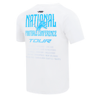 NFL DETROIT LIONS CITY TOUR 2.0 MEN'S COTTON JERSEY DROP SHOULDER TEE (WHITE)