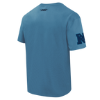 NFL DETROIT LIONS COUNTRY CLUB MEN'S COTTON JERSEY DROP SHOULDER TEE (STEEL BLUE)