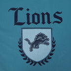 NFL DETROIT LIONS COUNTRY CLUB MEN'S COTTON JERSEY DROP SHOULDER TEE (STEEL BLUE)