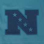 NFL DETROIT LIONS COUNTRY CLUB MEN'S COTTON JERSEY DROP SHOULDER TEE (STEEL BLUE)