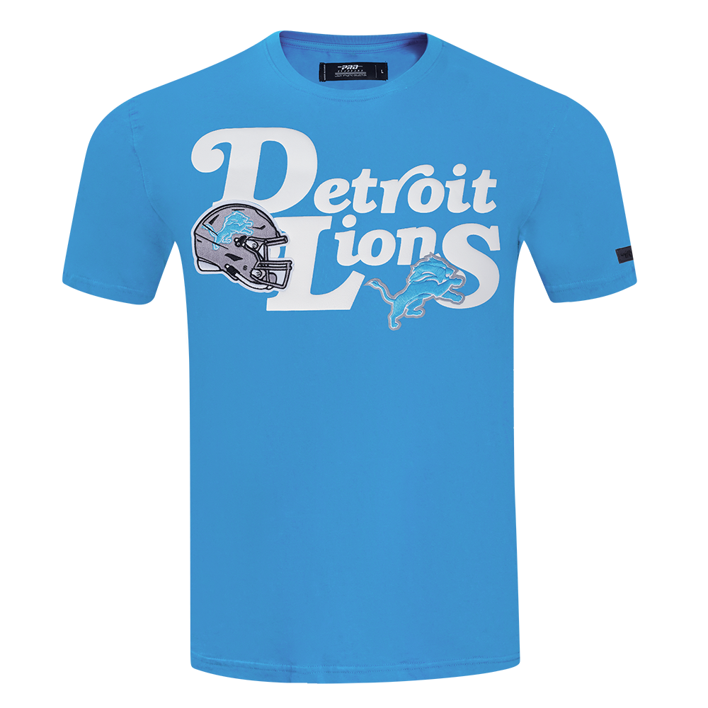 NFL DETROIT LIONS SOUVENIR MEN'S SINGLE JERSEY TEE (AQUA)