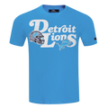 NFL DETROIT LIONS SOUVENIR MEN'S SINGLE JERSEY TEE (AQUA)