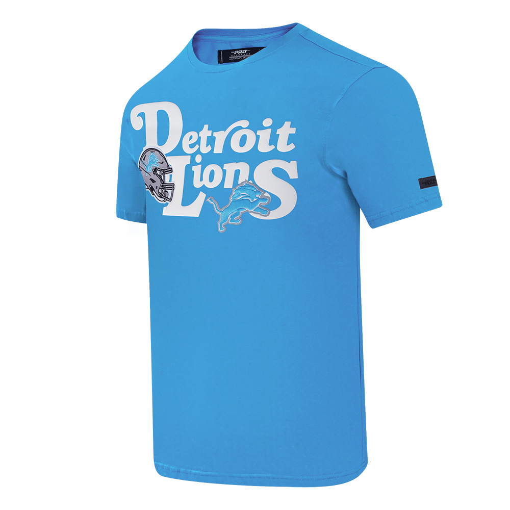 NFL DETROIT LIONS SOUVENIR MEN'S SINGLE JERSEY TEE (AQUA)