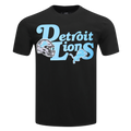 NFL DETROIT LIONS SOUVENIR MEN'S SINGLE JERSEY TEE (BLACK)
