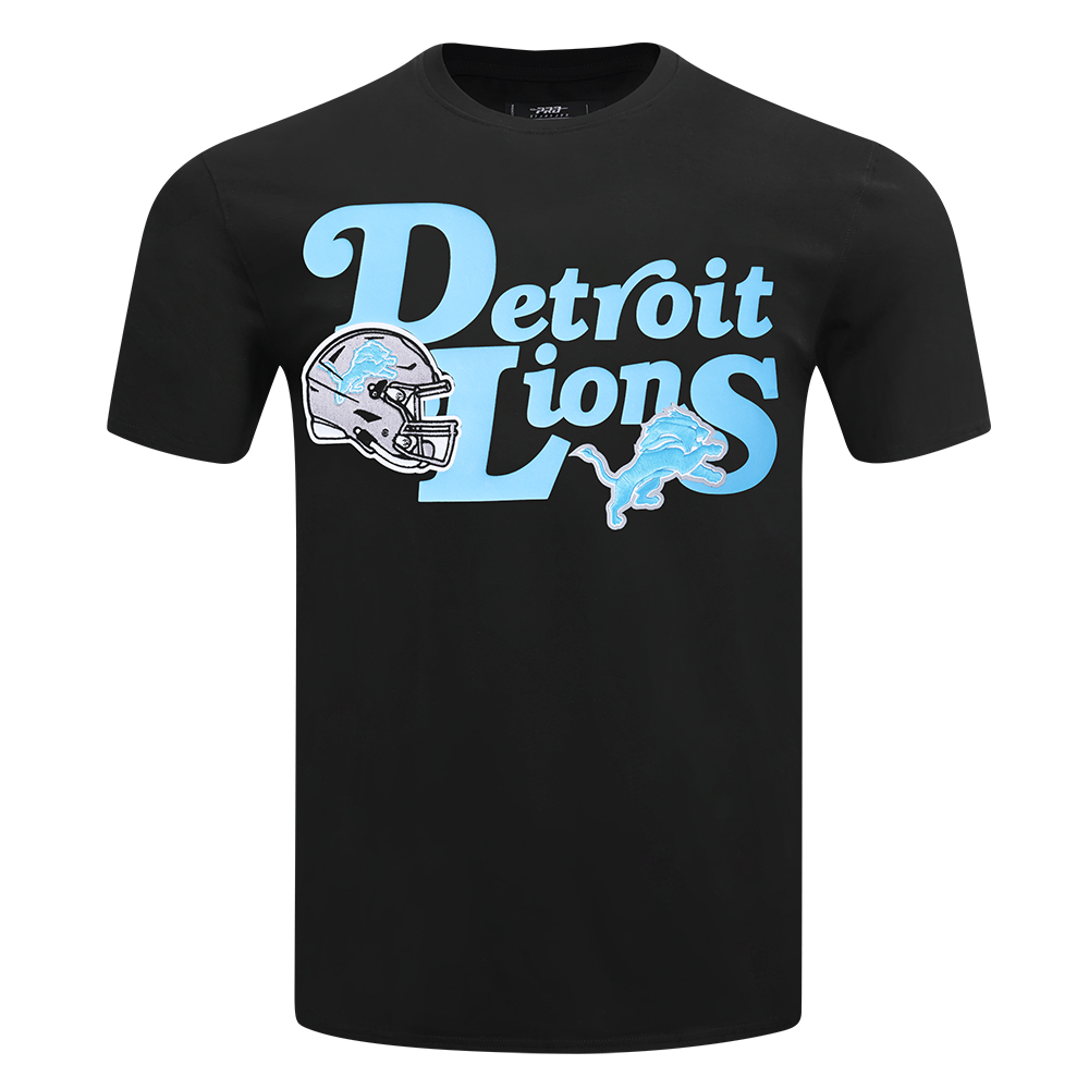 NFL DETROIT LIONS SOUVENIR MEN'S SINGLE JERSEY TEE (BLACK)
