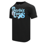 NFL DETROIT LIONS SOUVENIR MEN'S SINGLE JERSEY TEE (BLACK)