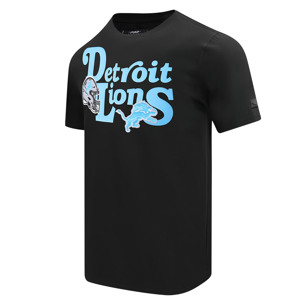 NFL DETROIT LIONS SOUVENIR MEN'S SINGLE JERSEY TEE (BLACK)