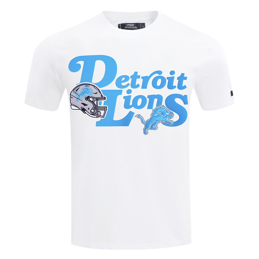 NFL DETROIT LIONS SOUVENIR MEN'S SINGLE JERSEY TEE (WHITE)