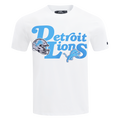 NFL DETROIT LIONS SOUVENIR MEN'S SINGLE JERSEY TEE (WHITE)
