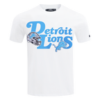 NFL DETROIT LIONS SOUVENIR MEN'S SINGLE JERSEY TEE (WHITE)