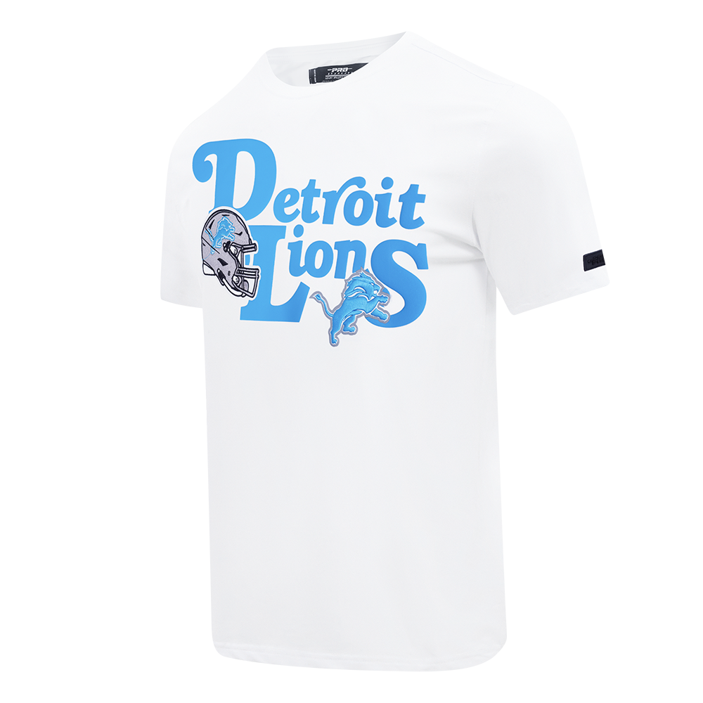 NFL DETROIT LIONS SOUVENIR MEN'S SINGLE JERSEY TEE (WHITE)