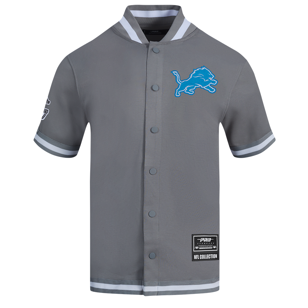 NFL DETROIT LIONS SOUVENIR BLOUSON D'ÉCHAUFFEMENT POUR HOMME (GRIS)