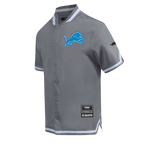 NFL DETROIT LIONS SOUVENIR BLOUSON D'ÉCHAUFFEMENT POUR HOMME (GRIS)