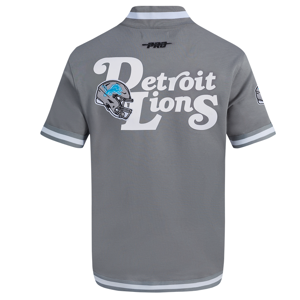 NFL DETROIT LIONS SOUVENIR BLOUSON D'ÉCHAUFFEMENT POUR HOMME (GRIS)