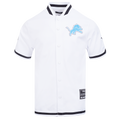 NFL DETROIT LIONS SOUVENIR MEN'S WARM UP JACKET (WHITE/BLACK)