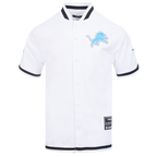 NFL DETROIT LIONS SOUVENIR MEN'S WARM UP JACKET (WHITE/BLACK)