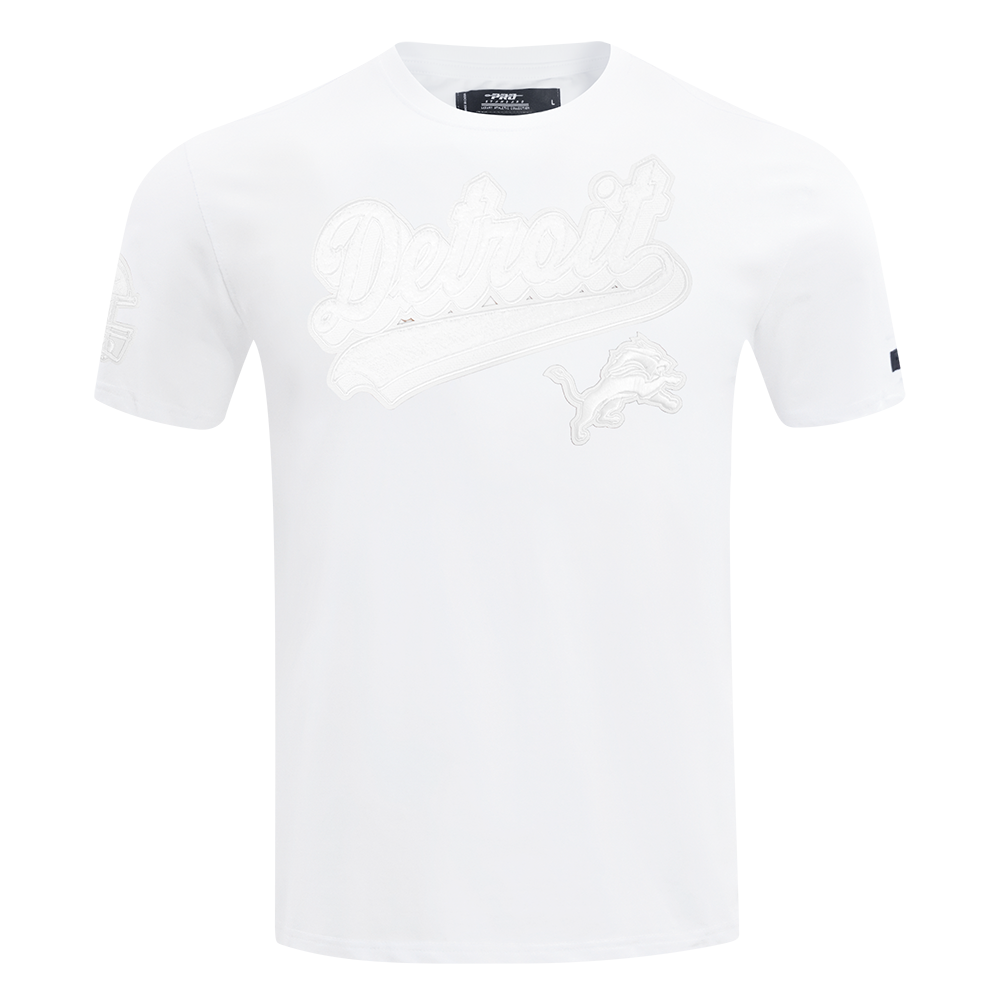 NFL DETROIT LIONS WHITE OUT T-SHIRT EN JERSEY SIMPLE POUR HOMME (BLANC)