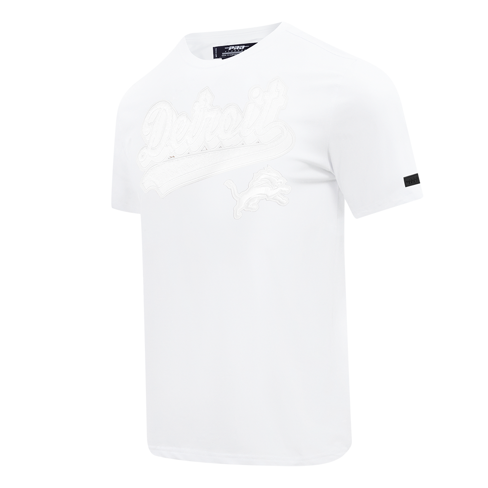 NFL DETROIT LIONS WHITE OUT T-SHIRT EN JERSEY SIMPLE POUR HOMME (BLANC)