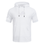 NFL DETROIT LIONS WHITE OUT CHANDAIL À CAPUCHON À MANCHES COURTES POUR HOMME (BLANC)