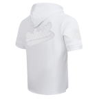 NFL DETROIT LIONS WHITE OUT CHANDAIL À CAPUCHON À MANCHES COURTES POUR HOMME (BLANC)