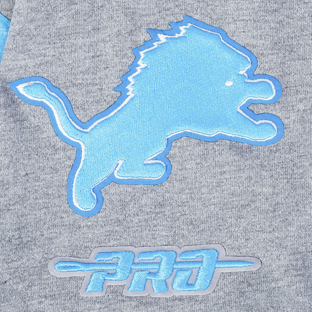 NFL DETROIT LIONS BEST OF T-SHIRT EN JERSEY DE COTON À ÉPAULES TOMBANTES POUR HOMME (GRIS CHINÉ FONCÉ)