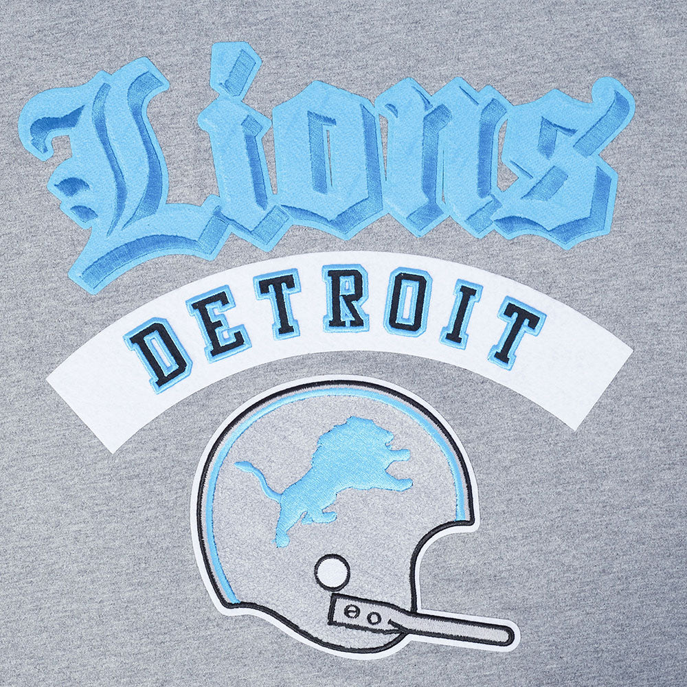 NFL DETROIT LIONS BEST OF T-SHIRT EN JERSEY DE COTON À ÉPAULES TOMBANTES POUR HOMME (GRIS CHINÉ FONCÉ)