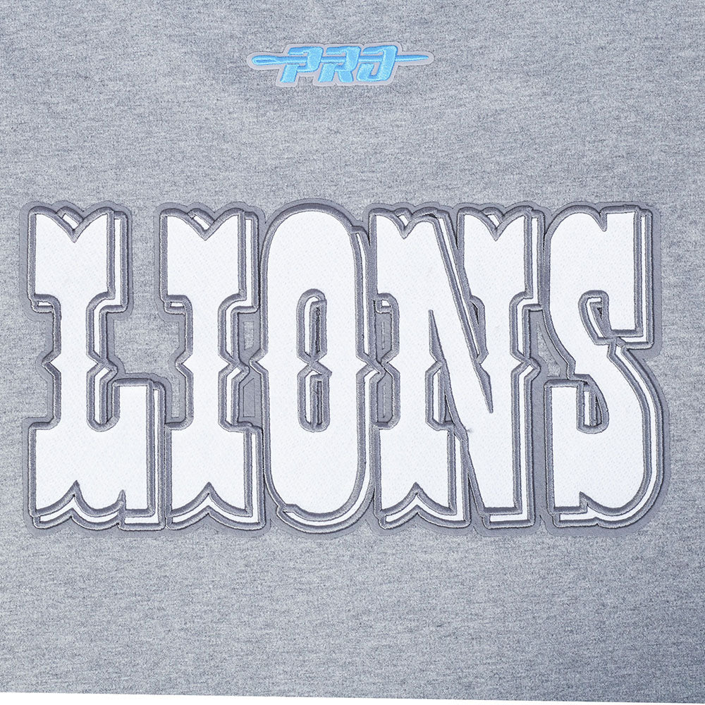 NFL DETROIT LIONS BEST OF T-SHIRT EN JERSEY DE COTON À ÉPAULES TOMBANTES POUR HOMME (GRIS CHINÉ FONCÉ)