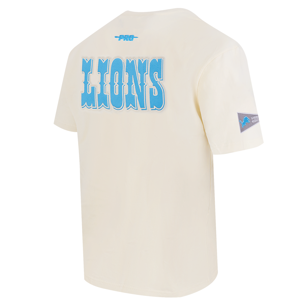 NFL DETROIT LIONS BEST OF T-SHIRT EN JERSEY DE COTON À ÉPAULES TOMBANTES POUR HOMME (COQUILLE D'ŒUF)