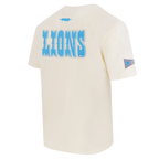 NFL DETROIT LIONS BEST OF T-SHIRT EN JERSEY DE COTON À ÉPAULES TOMBANTES POUR HOMME (COQUILLE D'ŒUF)