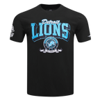 NFL DETROIT LIONS TEAM BADGE MEN'S SJ TEE (BLACK)