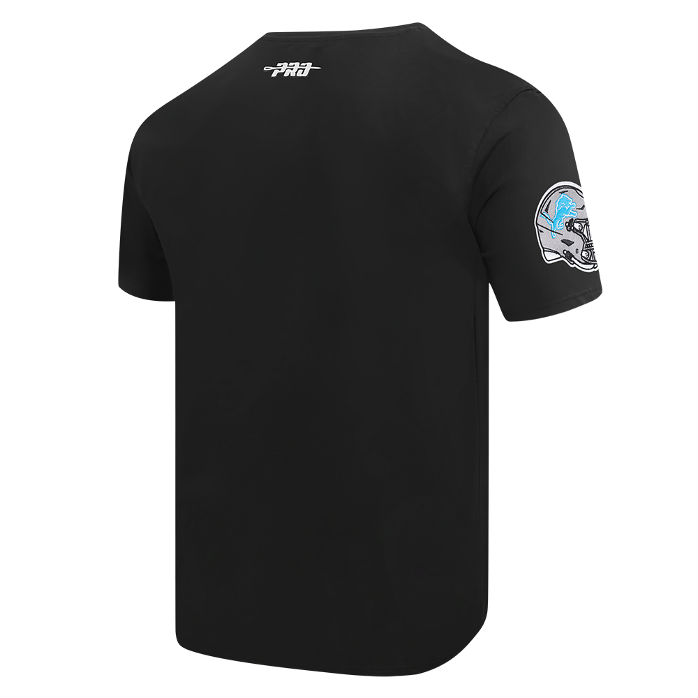 NFL DETROIT LIONS TEAM BADGE MEN'S SJ TEE (BLACK)
