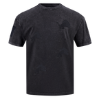 NFL DETROIT LIONS WASHED VANGUARD T-SHIRT À MANCHES COURTES POUR HOMME (NOIR DÉLAVÉ)