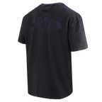 NFL DETROIT LIONS WASHED VANGUARD T-SHIRT À MANCHES COURTES POUR HOMME (NOIR DÉLAVÉ)