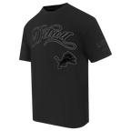 NFL DETROIT LIONS BLACKOUT MEN'S CJ DROP SHOULDER TEE (BLACK)