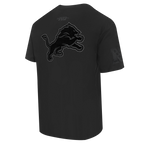 NFL DETROIT LIONS BLACKOUT MEN'S CJ DROP SHOULDER TEE (BLACK)