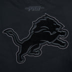 NFL DETROIT LIONS BLACKOUT MEN'S CJ DROP SHOULDER TEE (BLACK)