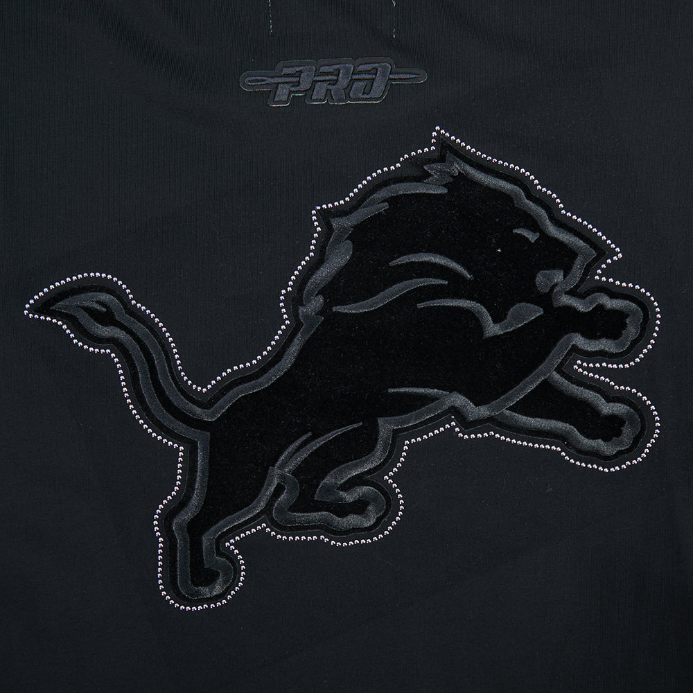NFL DETROIT LIONS BLACKOUT MEN'S CJ DROP SHOULDER TEE (BLACK)