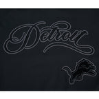 NFL DETROIT LIONS BLACKOUT MEN'S CJ DROP SHOULDER TEE (BLACK)