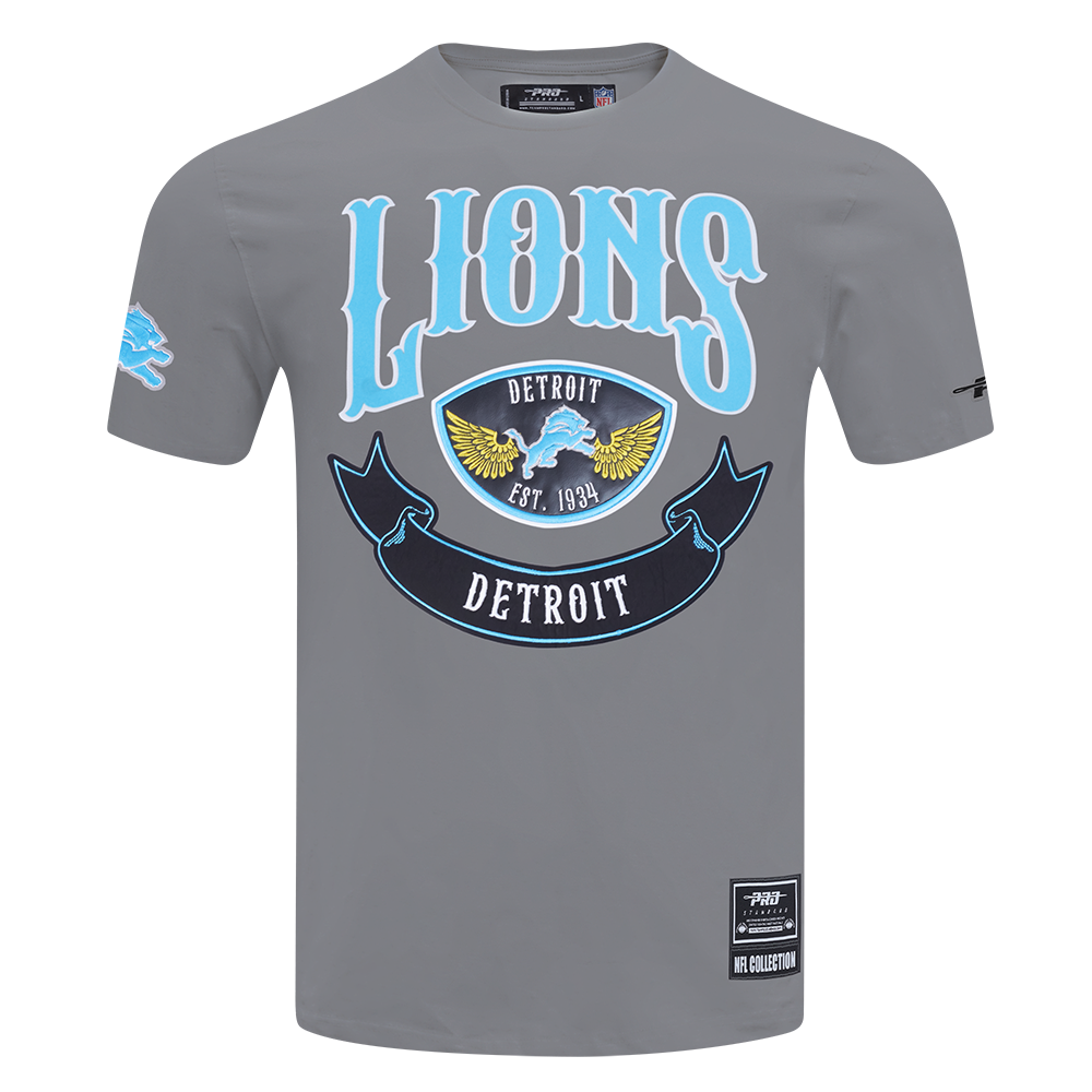 NFL DETROIT LIONS BORN FOR SPORT MEN'S SJ TEE (Gray)