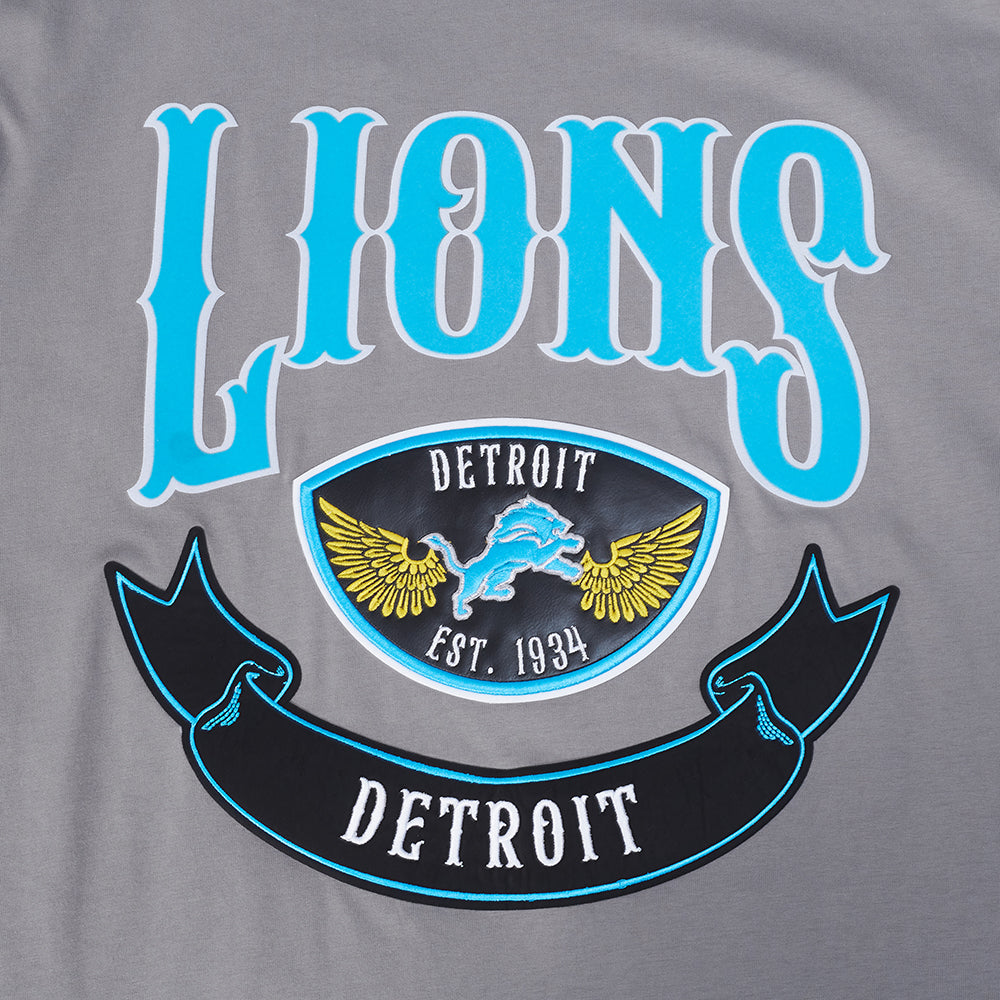 NFL DETROIT LIONS BORN FOR SPORT MEN'S SJ TEE (Gray)