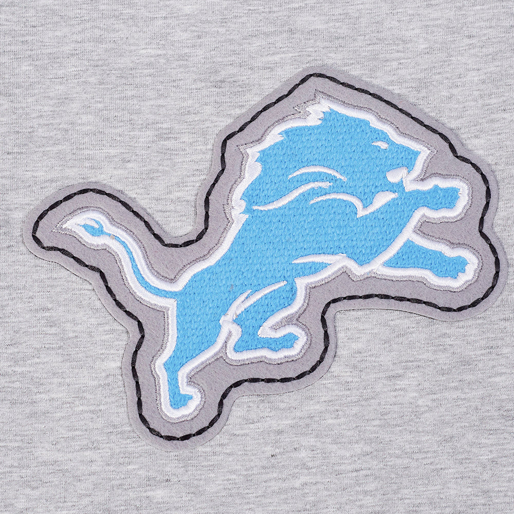 NFL DETROIT LIONS REBEL ATHLETICS T-SHIRT EN JERSEY SIMPLE POUR HOMME (GRIS CHINÉ)