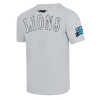 NFL DETROIT LIONS REBEL ATHLETICS T-SHIRT EN JERSEY SIMPLE POUR HOMME (GRIS CHINÉ)
