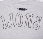 NFL DETROIT LIONS REBEL ATHLETICS T-SHIRT EN JERSEY SIMPLE POUR HOMME (GRIS CHINÉ)